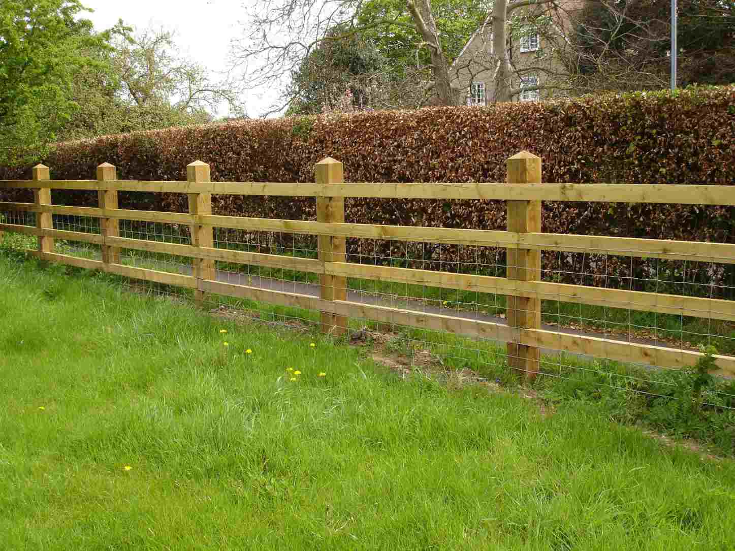 Post and Rail Fencing Wrights Fencing and Landscaping